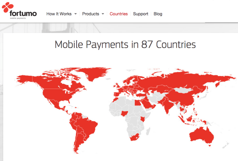 Mobile Payments in 87 Countries   Fortumo.com