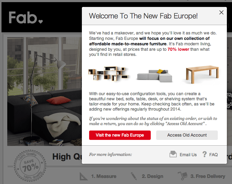 Design your own made-to-measure solid wood furniture with Fab.