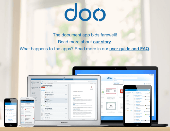 doo   The document app bids farewell!