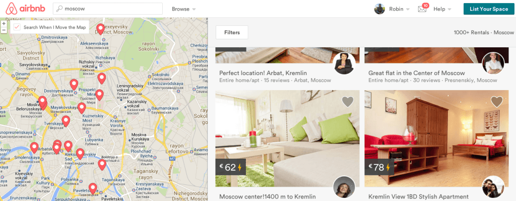 Airbnb has partnered with Russian startup Ostrovok to enable the latter’s c...
