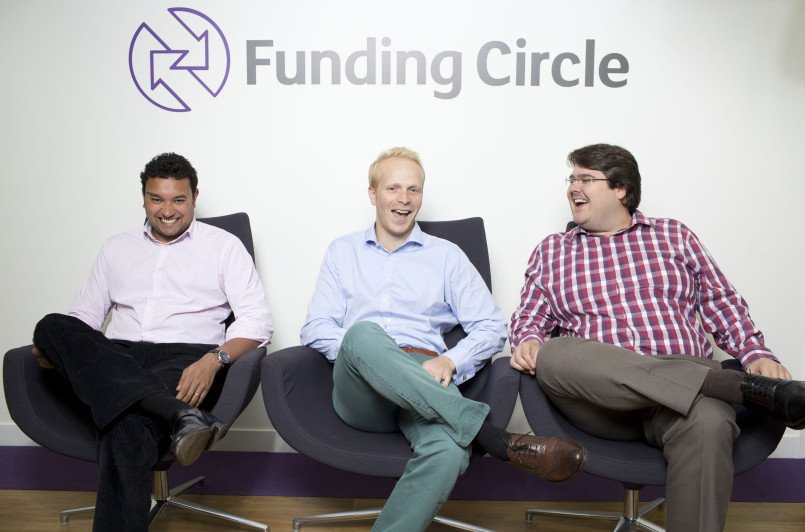 Funding Circle Founders Samir Desi James Meekings ( blond) and Andrew Mullinger at there offices London Oct 13 Photograph © vicki couchman 07957226911 vicki@vickicouchman.com