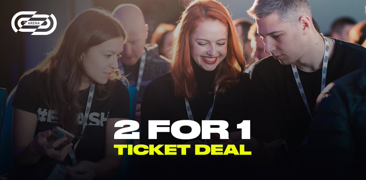 ONLY TODAY, IT Arena 2021 offers:
2⃣ tickets for the price of 1⃣
...